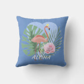 Coussin Palmier rose Flamant rose (Verso)