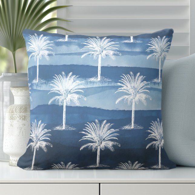 Coussin Palmier tropical (Discover Gorgeous Coastal Throw Pillows by Totally Coast)