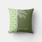 Coussin Palmier ; Tropical (Recto)
