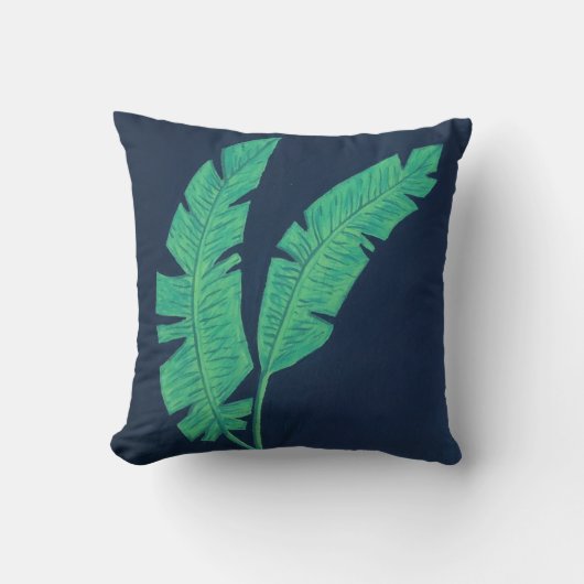 Coussin Palmier Tropical (Recto)