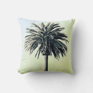 Coussin Palmier Tropical Elegant Vert