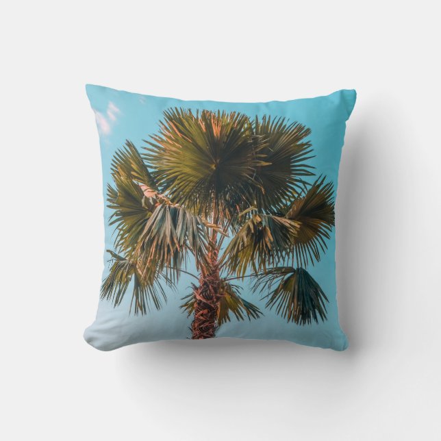 Coussin Palmier vert (Recto)