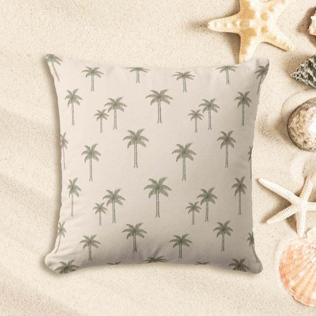 Coussin Palmiers Boho Maison de Campagne Côtière Bohémienn (Créateur téléchargé)