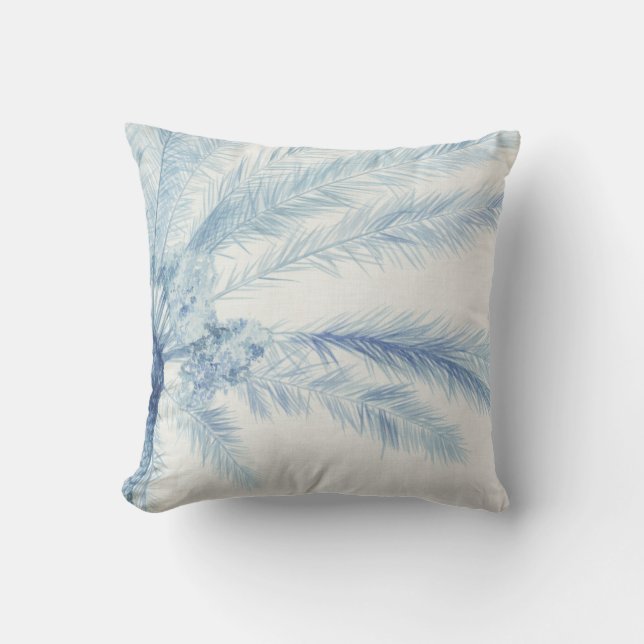 Coussin Palmiers de Chambray II (Recto)