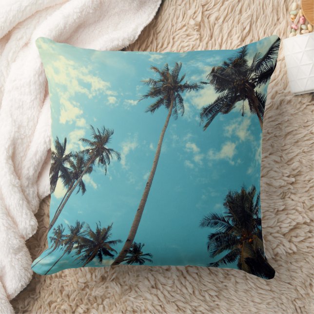 Coussin Palmiers et le ciel (Couverture)