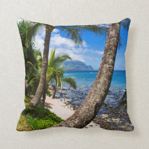 Coussin Palmiers Le Long De La Plage D'Hideaways