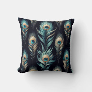 Coussin Panache de paon