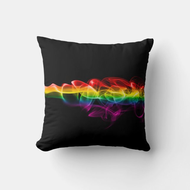 Coussin Panache de SlipperyJoe d'énergie arc-en-ciel captu (Recto)
