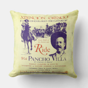 Coussin Pancho Villa 🔥 Héros Général Mexicain