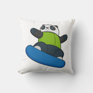 Coussin Panda a Snowboarder