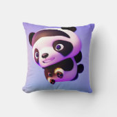 Coussin Panda Animé, (Recto)