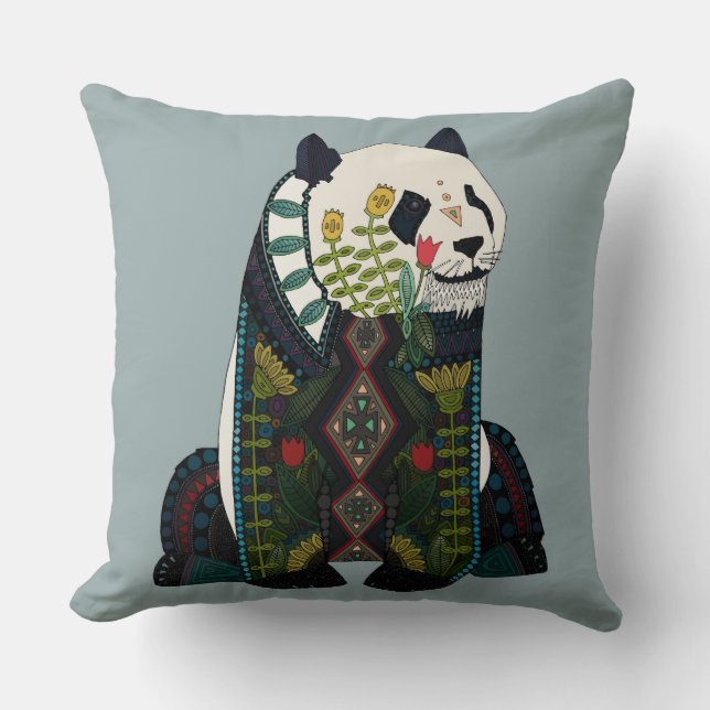 Coussin panda argent (Recto)