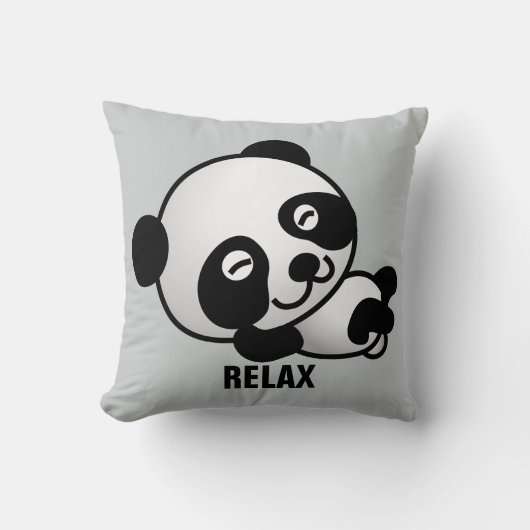 Coussin Panda Bear Coussins, Relax (Recto)