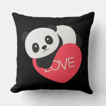 Panda d'amour du coeur