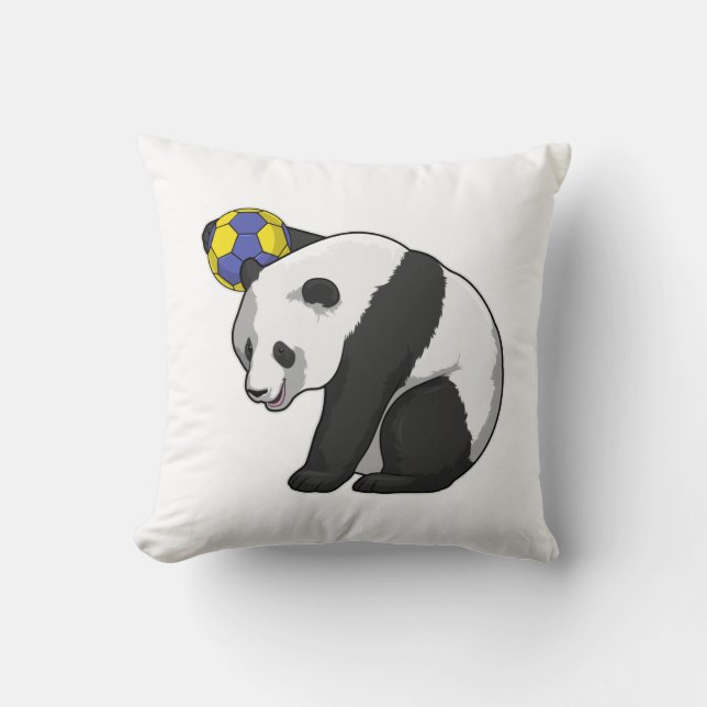 Coussin Panda dans les sports de handball (Recto)