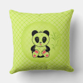 Coussin Panda, dessin animé, enfants (Verso)
