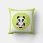 Coussin Panda, dessin animé, enfants (Verso)