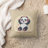 Coussin Panda Musique Mignon (Couverture)