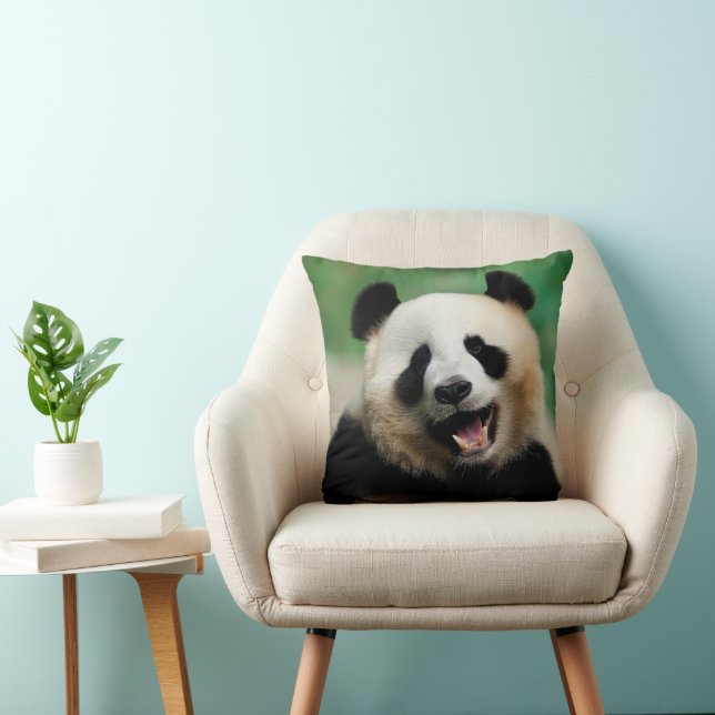 Coussin Panda qui rit (Chaise)