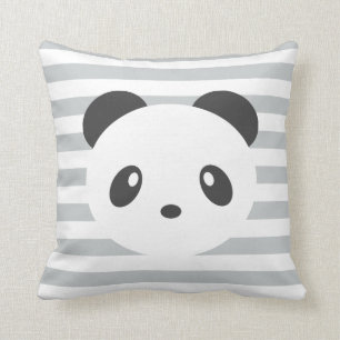 Coussin Panda rayé