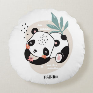 Coussin Panda Round