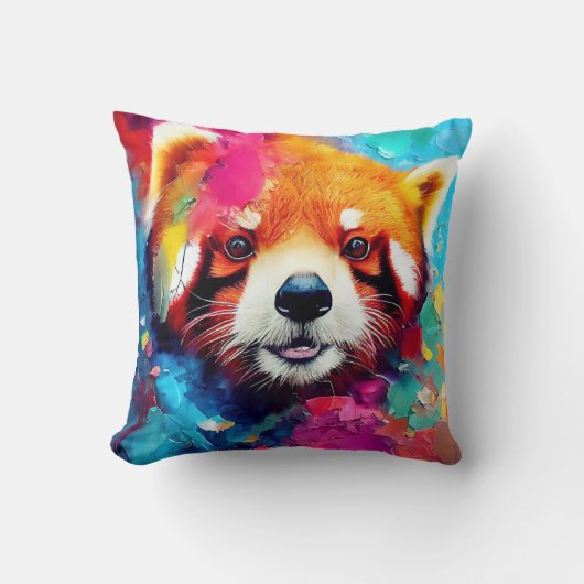 Coussin Panda roux Aventure de découverte des animaux Nat (Recto)