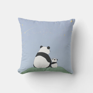 Coussin Panda Sous Les Étoiles