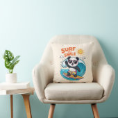 Coussin Panda Surf Sourire Enfant Été (Chaise)