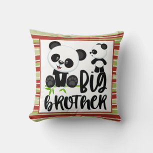 Coussin Pandas de grande et petite taille avec citation Bi