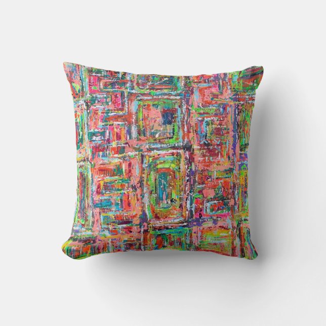Coussin Pandora's Box 16 x 16 Coton Throw Pillow (Recto)