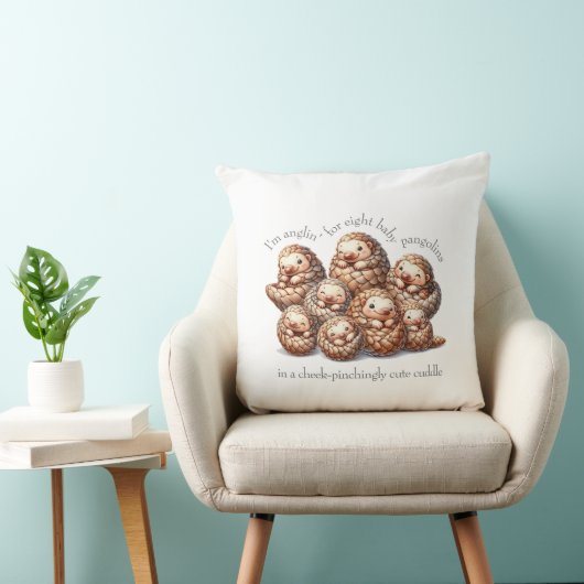 Coussin Pangolins adorables pour 8 Pangolins mignons (Chaise)