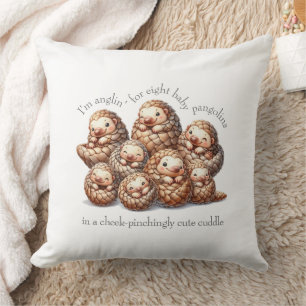 Coussin Pangolins adorables pour 8 Pangolins mignons