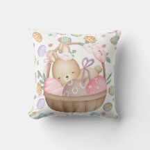 Panier de Pâques mignon lapin