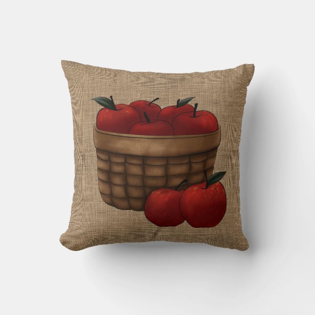 Coussin Panier de pommes (Recto)