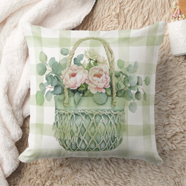 Coussin Panier Floral de Printemps (Couverture)