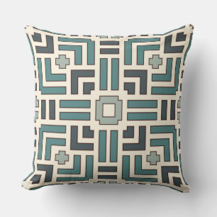 Coussin Panier Pastel Motif Motif de chevauchement
