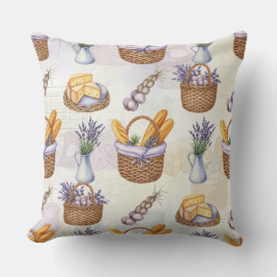 Coussin Paniers au pain et au fromage de Natasha Us