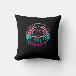 Coussin Panneau cardiaque Mains de squelette - Squelette É