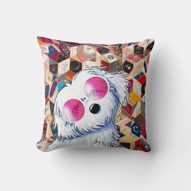 Coussin Panneau de couette Maltese Crazy Wall Art (Recto)