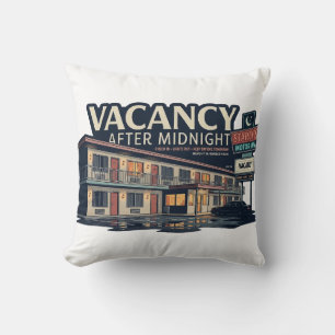 Coussin Panneau de literie Rétro Motel Vacance Après Minui
