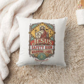 Coussin Panneau de sécurité Jésus Étiquette d'avertissemen (Couverture)
