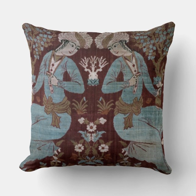 Coussin Panneau de style d'Isphahan, Persan, XVIIème (Recto)