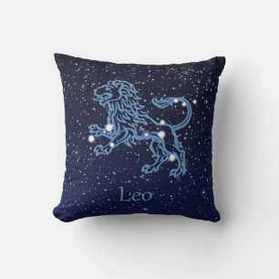 Coussin Panneau Léo Constellation et Zodiaque avec étoiles