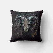 Coussin Panneau zippé Capricorne personnalisé noir (Verso)