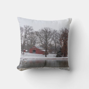 Coussin Pano de la ferme d'hiver