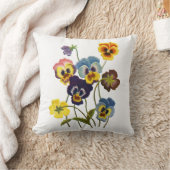 Coussin Pansies brodées (Couverture)