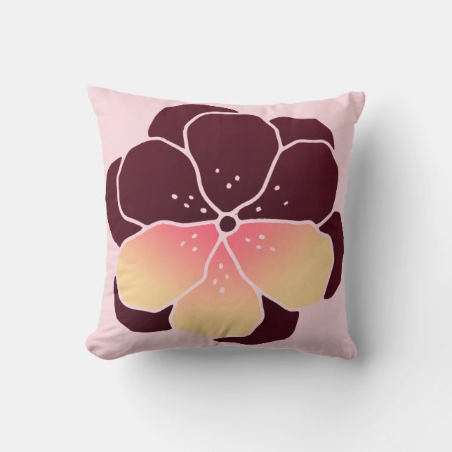Coussin Pansy Power (Recto)