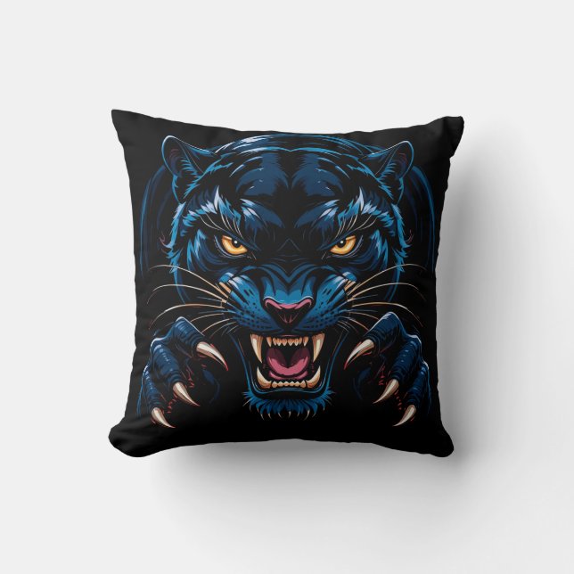 Coussin Panthère noire (Recto)