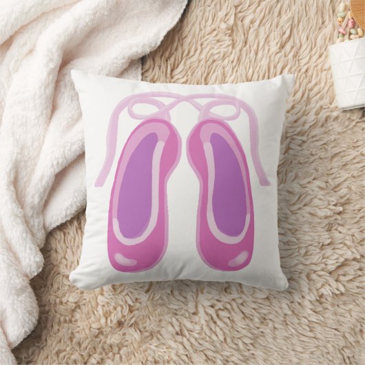 Coussin Pantoufles de ballet rose (Couverture)