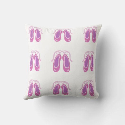 Coussin Pantoufles de ballet rose (Verso)